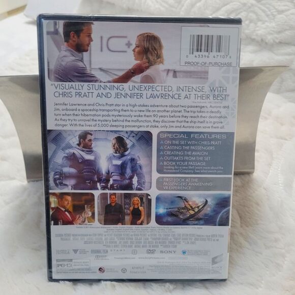 Passengers DVD Jennifer Lawrence Chris Pratt New Sealed - Picture 2 of 6